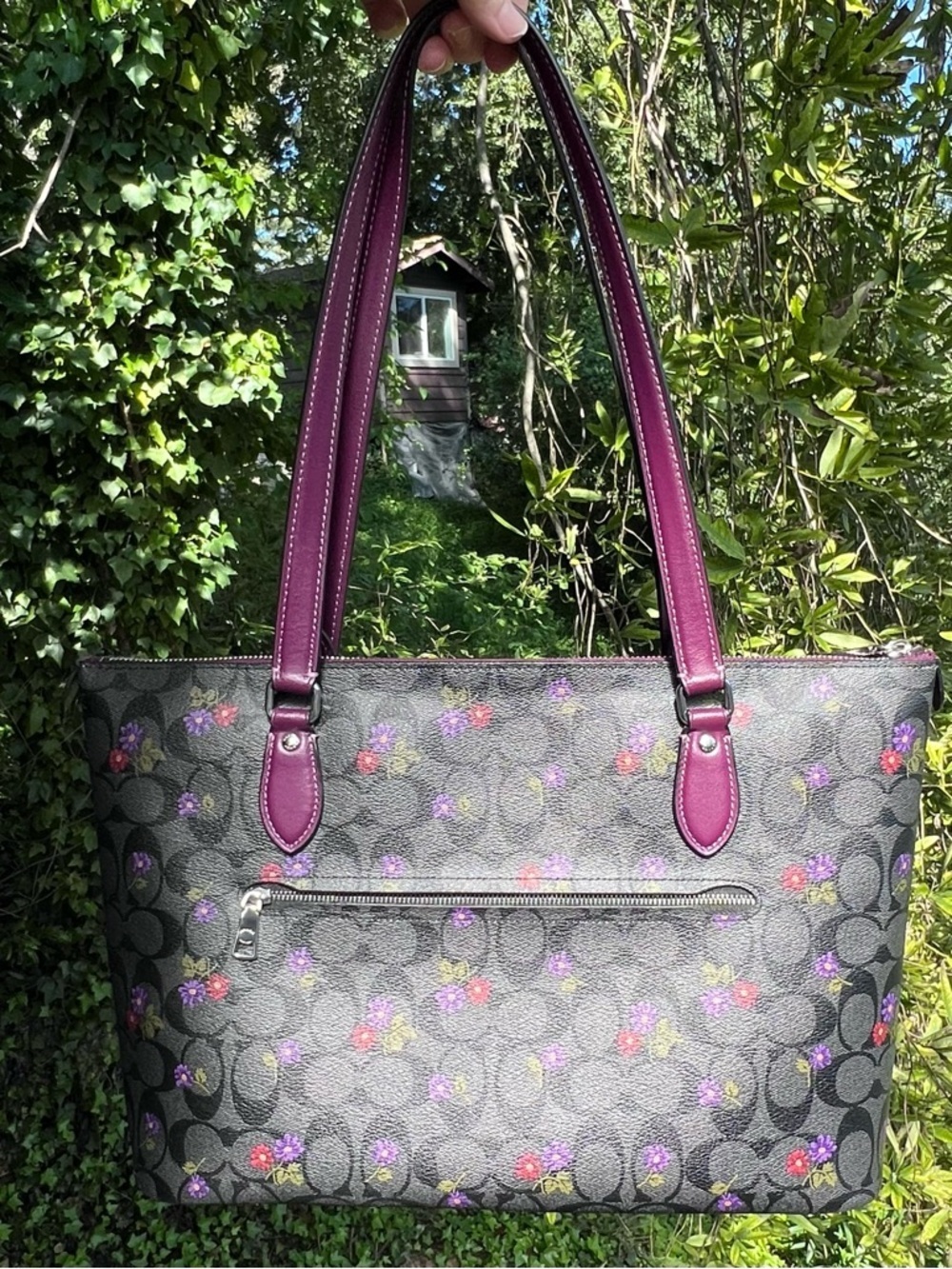 COACH Gallery Tote Limited Edition Country Floral Print AUTHENTIC - Picture 2 of 11